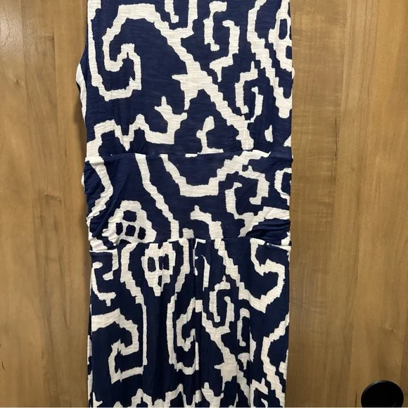 Maeve Blue and White Maxi Dress - Picture 3 of 5